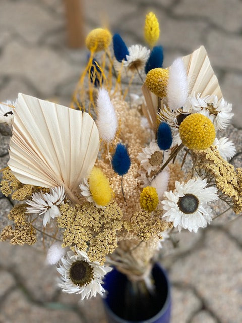 Le bouquet de fleurs séchées