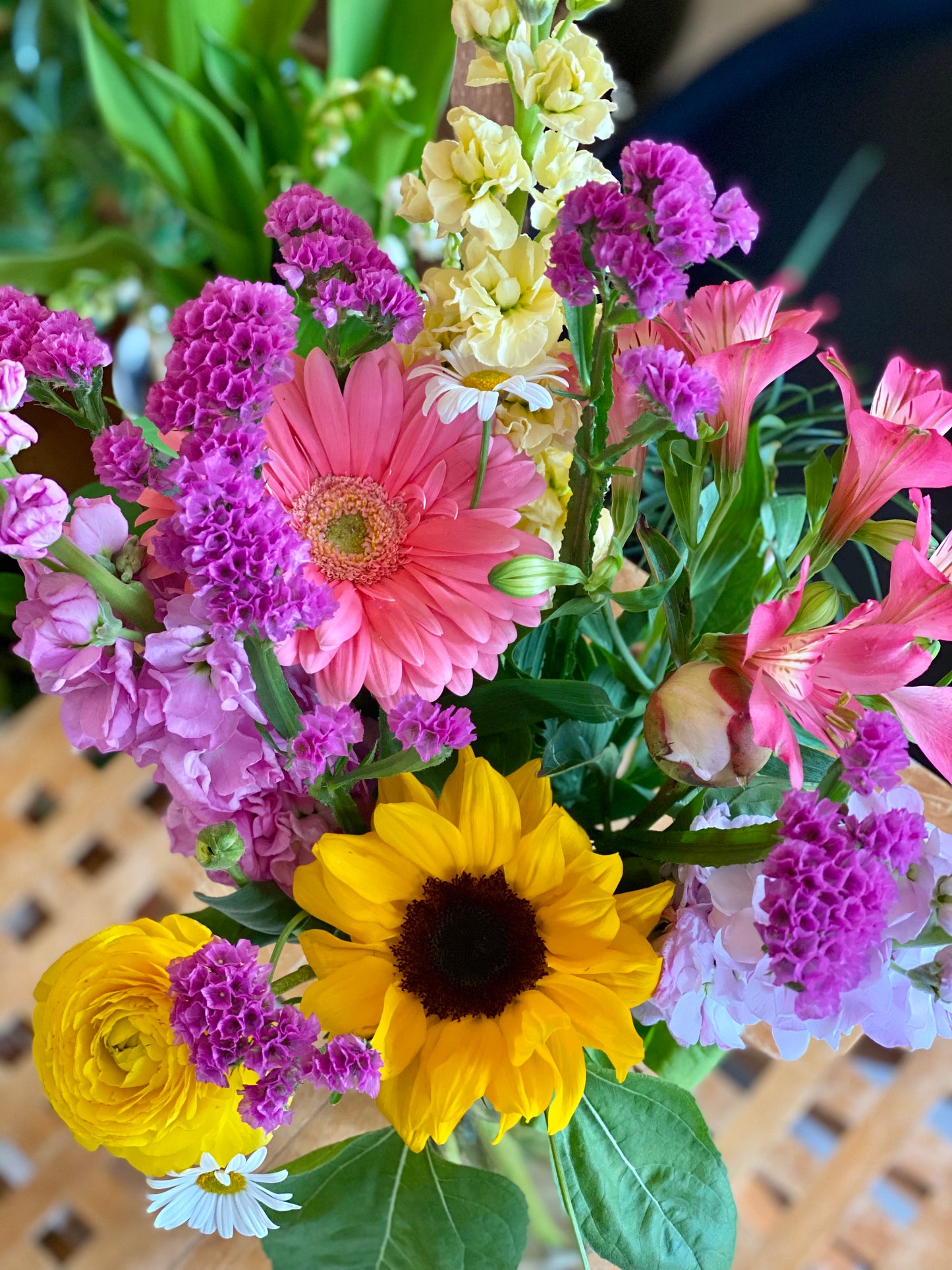 Bouquet tons vifs et colorés
