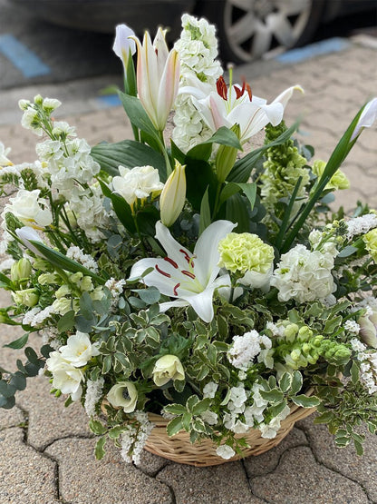 La corbeille de deuil - Les jolies fleurs